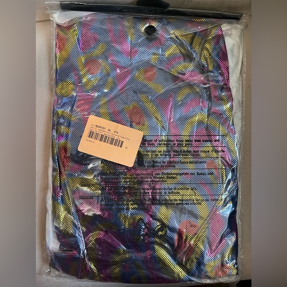 Men's Blue Metallic Dynomite Disco Dude Shirt costume size XL - Picture 4 of 4